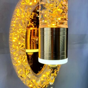Crescent Crystal LED Wall Lamp GWLI-6002 (Colour-Changing) - Rynarhardware