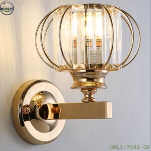 Crystal Cage Wall Lamp GWLI-7082 (Gold) - Rynarhardware