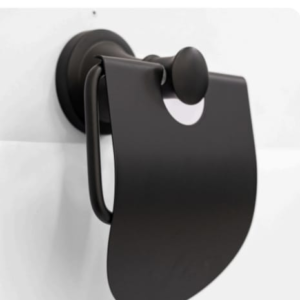 Toilet Roll Holder (Black) - Rynarhardware