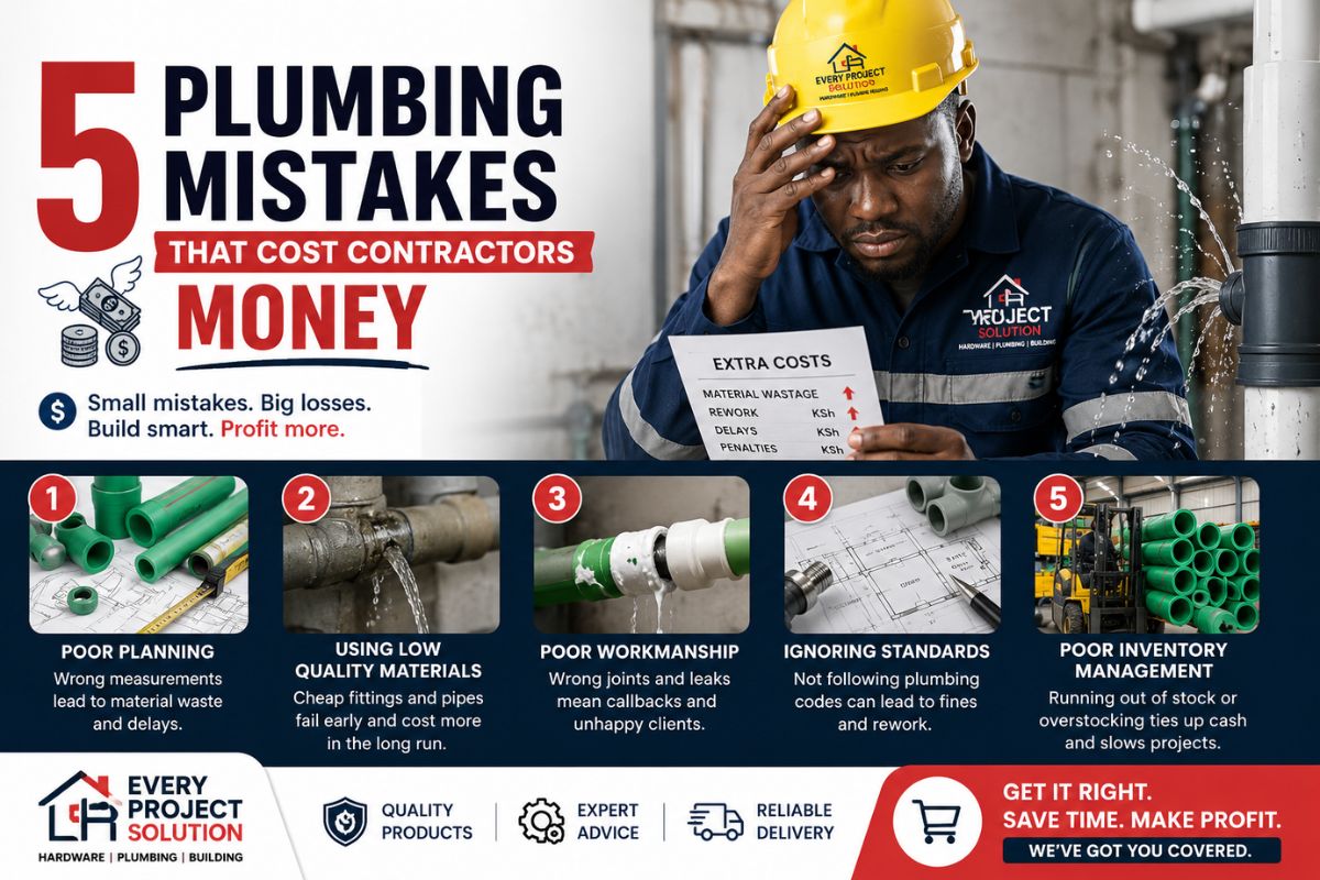 5 Plumbing Mistakes That Cost Contractors Money