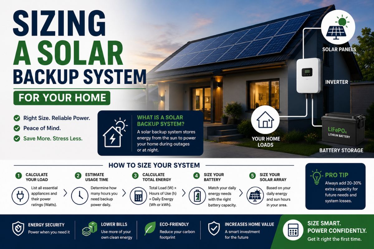 Sizing A Solar Backup System For Your Home